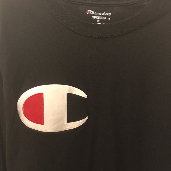 NWOT Champion Black Long Sleeve - Picture 2 of 5